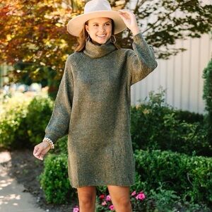 Shop the Mint Feeling It Sweater Dress